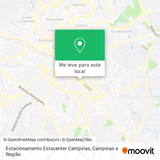Estacionamento Estacenter Campinas mapa