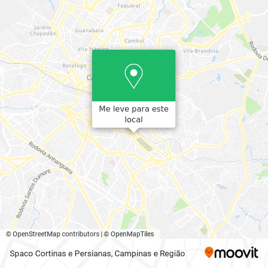 Spaco Cortinas e Persianas mapa