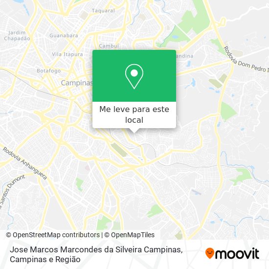 Jose Marcos Marcondes da Silveira Campinas mapa