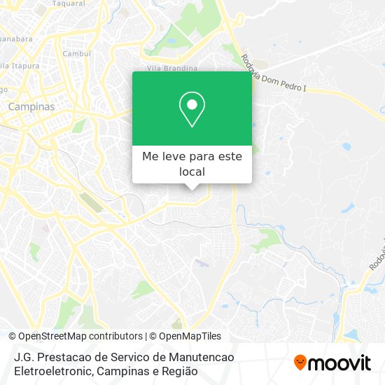 J.G. Prestacao de Servico de Manutencao Eletroeletronic mapa