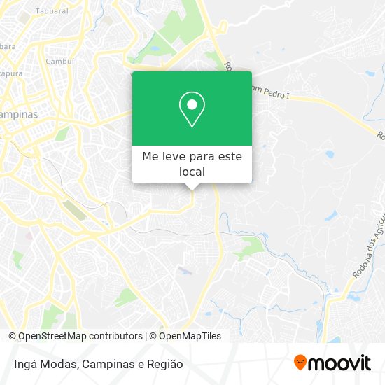 Ingá Modas mapa