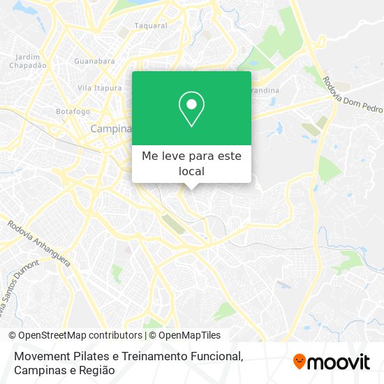 Movement Pilates e Treinamento Funcional mapa