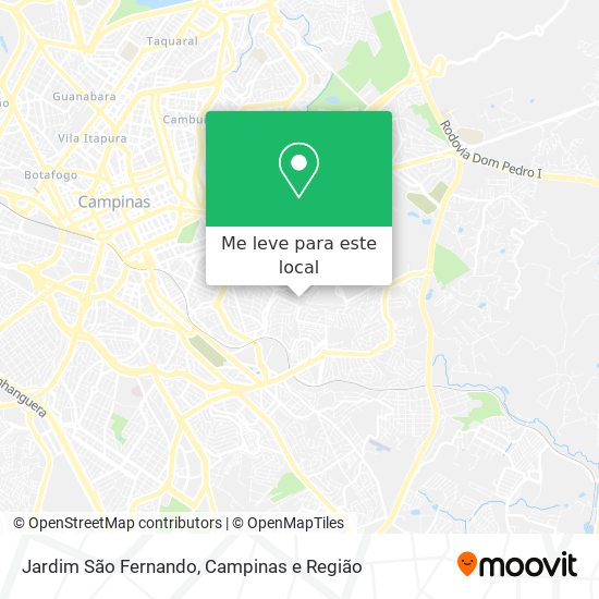Jardim São Fernando mapa