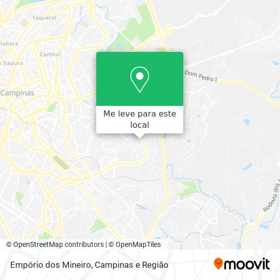 Empório dos Mineiro mapa