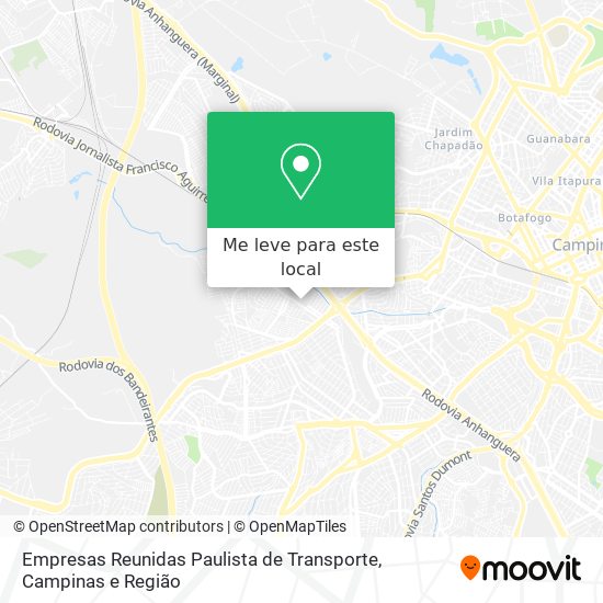 Empresas Reunidas Paulista de Transporte mapa