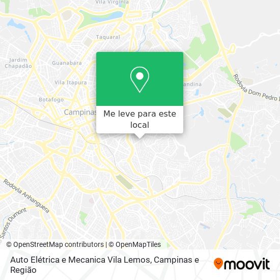 Auto Elétrica e Mecanica Vila Lemos mapa