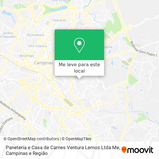 Paneteria e Casa de Carnes Ventura Lemos Ltda Me mapa