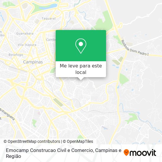 Emocamp Construcao Civil e Comercio mapa