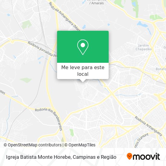 Igreja Batista Monte Horebe mapa