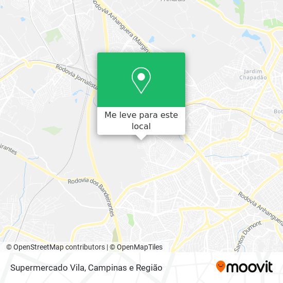 Supermercado Vila mapa
