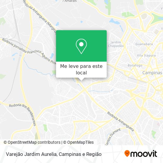 Varejão Jardim Aurelia mapa