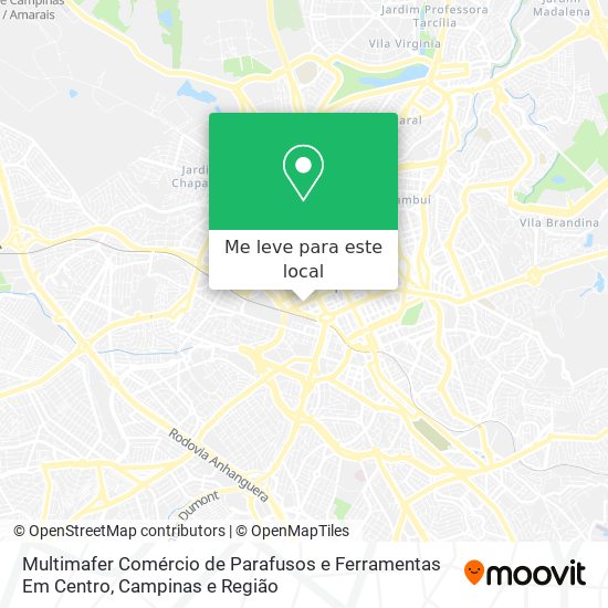Multimafer Comércio de Parafusos e Ferramentas Em Centro mapa
