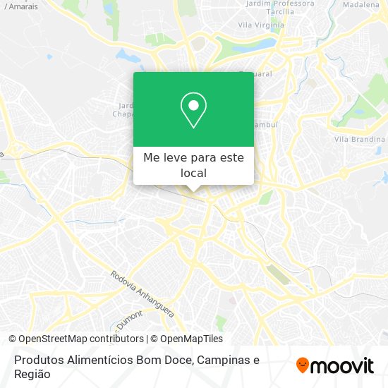 Produtos Alimentícios Bom Doce mapa