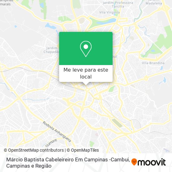 Márcio Baptista Cabeleireiro Em Campinas -Cambui mapa