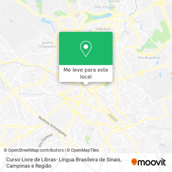 Curso Livre de Libras- Lingua Brasileira de Sinais mapa