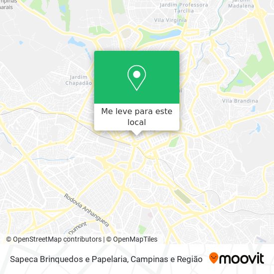 Sapeca Brinquedos e Papelaria mapa