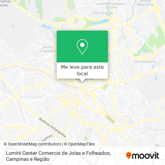 Lumini Center Comercio de Joias e Folheados mapa