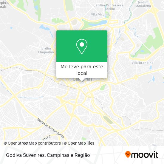 Godiva Suvenires mapa