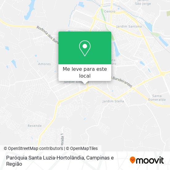 Paróquia Santa Luzia-Hortolândia mapa