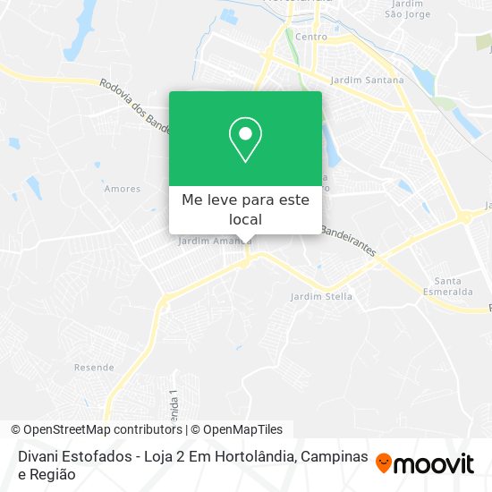 Divani Estofados - Loja 2 Em Hortolândia mapa