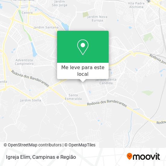 Igreja Elim mapa