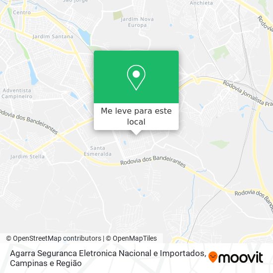 Agarra Seguranca Eletronica Nacional e Importados mapa