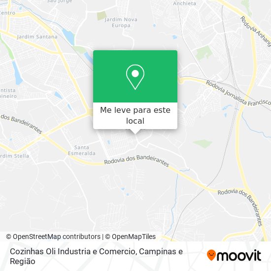 Cozinhas Oli Industria e Comercio mapa