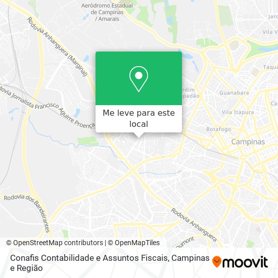 Conafis Contabilidade e Assuntos Fiscais mapa