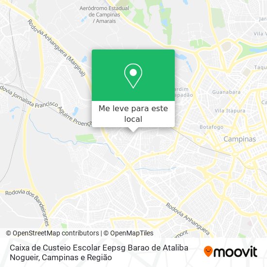 Caixa de Custeio Escolar Eepsg Barao de Ataliba Nogueir mapa