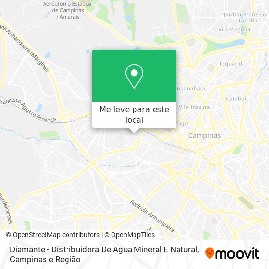 Diamante - Distribuidora De Agua Mineral E Natural mapa