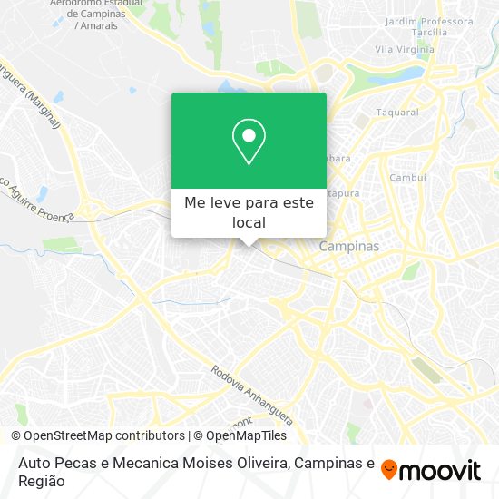Auto Pecas e Mecanica Moises Oliveira mapa