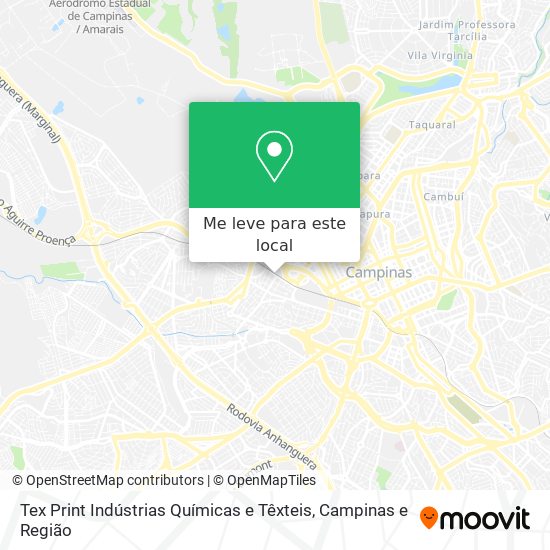 Tex Print Indústrias Químicas e Têxteis mapa
