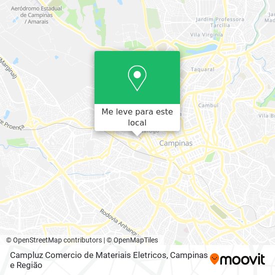 Campluz Comercio de Materiais Eletricos mapa