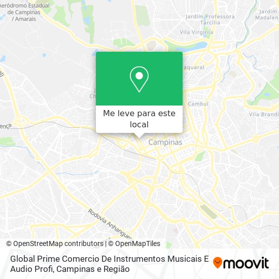 Global Prime Comercio De Instrumentos Musicais E Audio Profi mapa