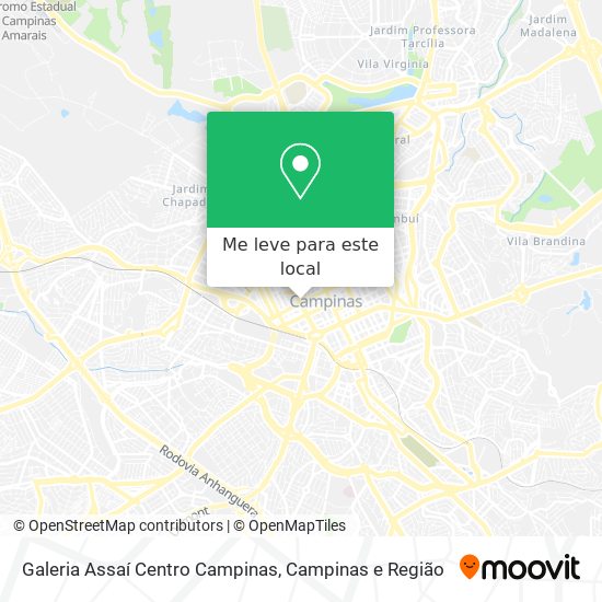 Galeria Assaí Centro Campinas mapa