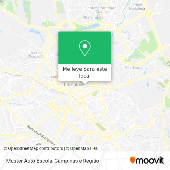 Master Auto Escola mapa