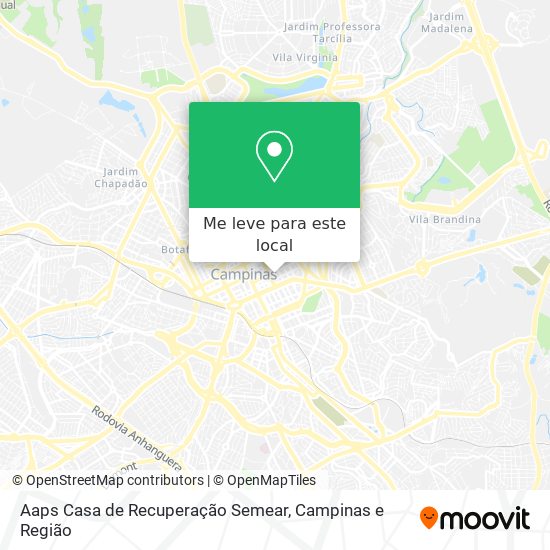 Aaps Casa de Recuperação Semear mapa