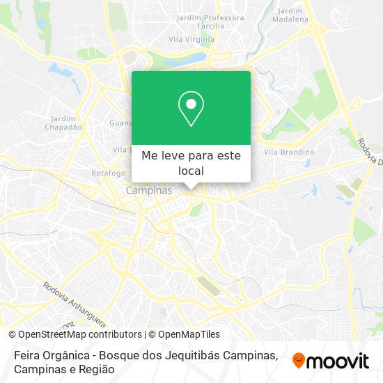 Feira Orgânica - Bosque dos Jequitibás Campinas mapa