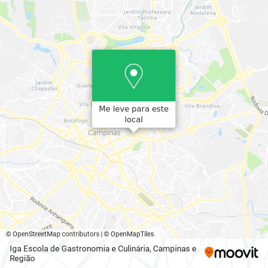 Iga Escola de Gastronomia e Culinária mapa