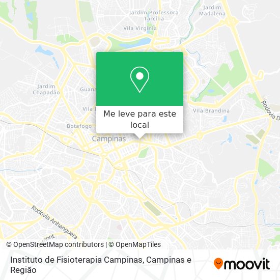 Instituto de Fisioterapia Campinas mapa