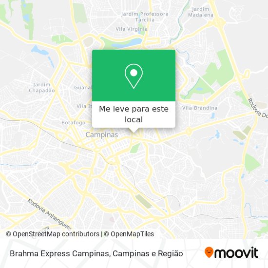 Brahma Express Campinas mapa