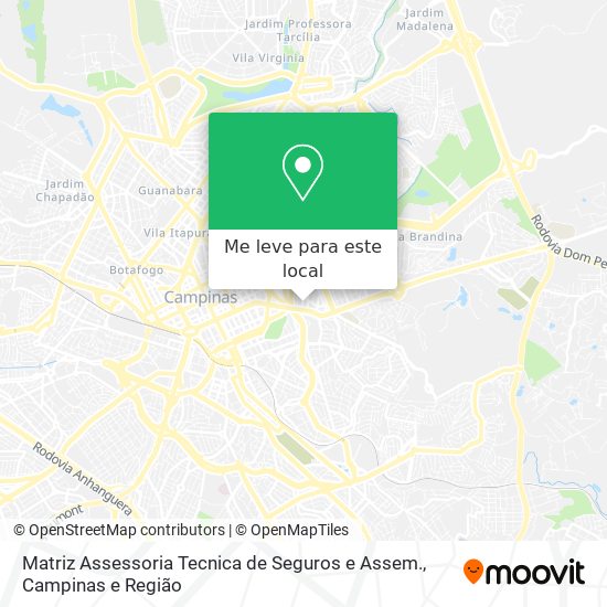 Matriz Assessoria Tecnica de Seguros e Assem. mapa
