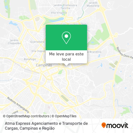 Atma Express Agenciamento e Transporte de Cargas mapa