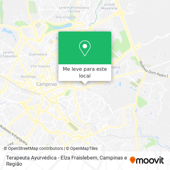 Terapeuta Ayurvédica - Elza Fraislebem mapa