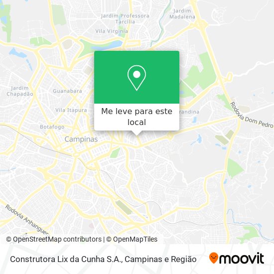 Construtora Lix da Cunha S.A. mapa