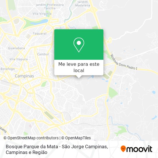 Bosque Parque da Mata - São Jorge Campinas mapa