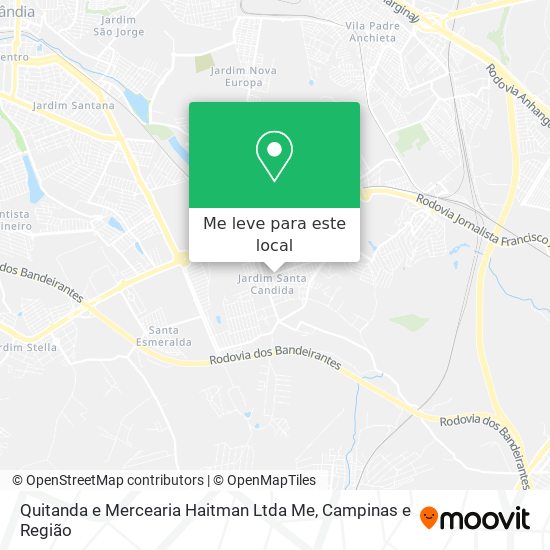 Quitanda e Mercearia Haitman Ltda Me mapa