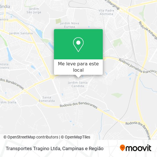 Transportes Tragino Ltda mapa