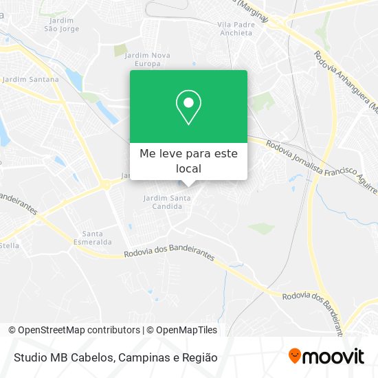 Studio MB Cabelos mapa