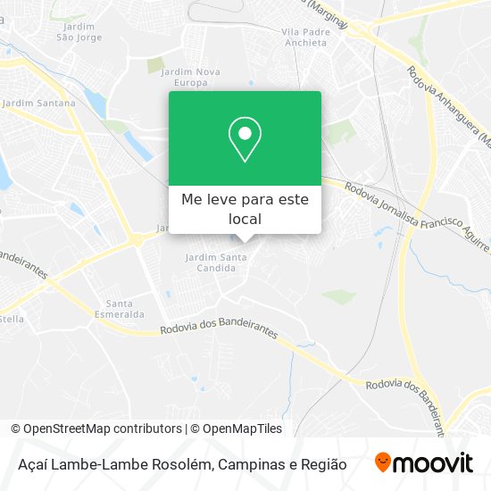 Açaí Lambe-Lambe Rosolém mapa